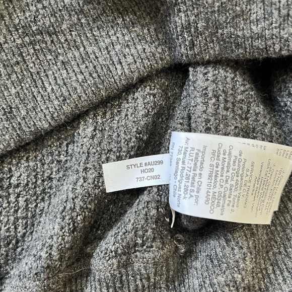 J.Crew Waffle Crewneck Sweater Supersoft Yarn Dark Gray AU299 Size L - Picture 9 of 11